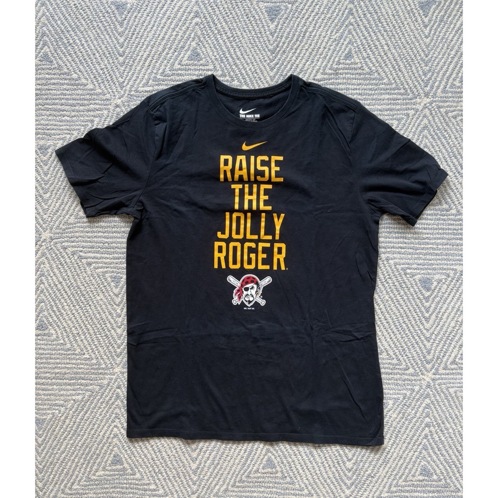 Nike Pittsburgh Pirates Raise the Jolly Roger T-Shirt - Black/Yellow - Large